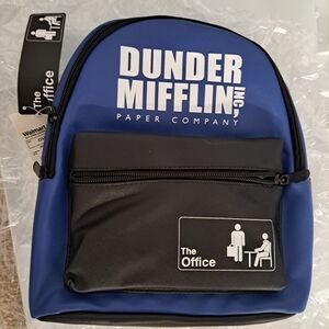 Blue and Black Backpack